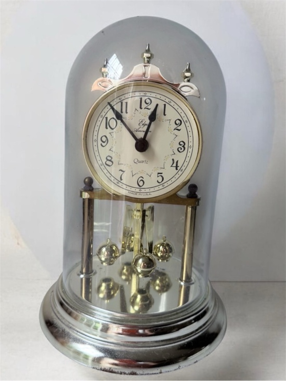 vintage Elgin American quartz anniversary clock